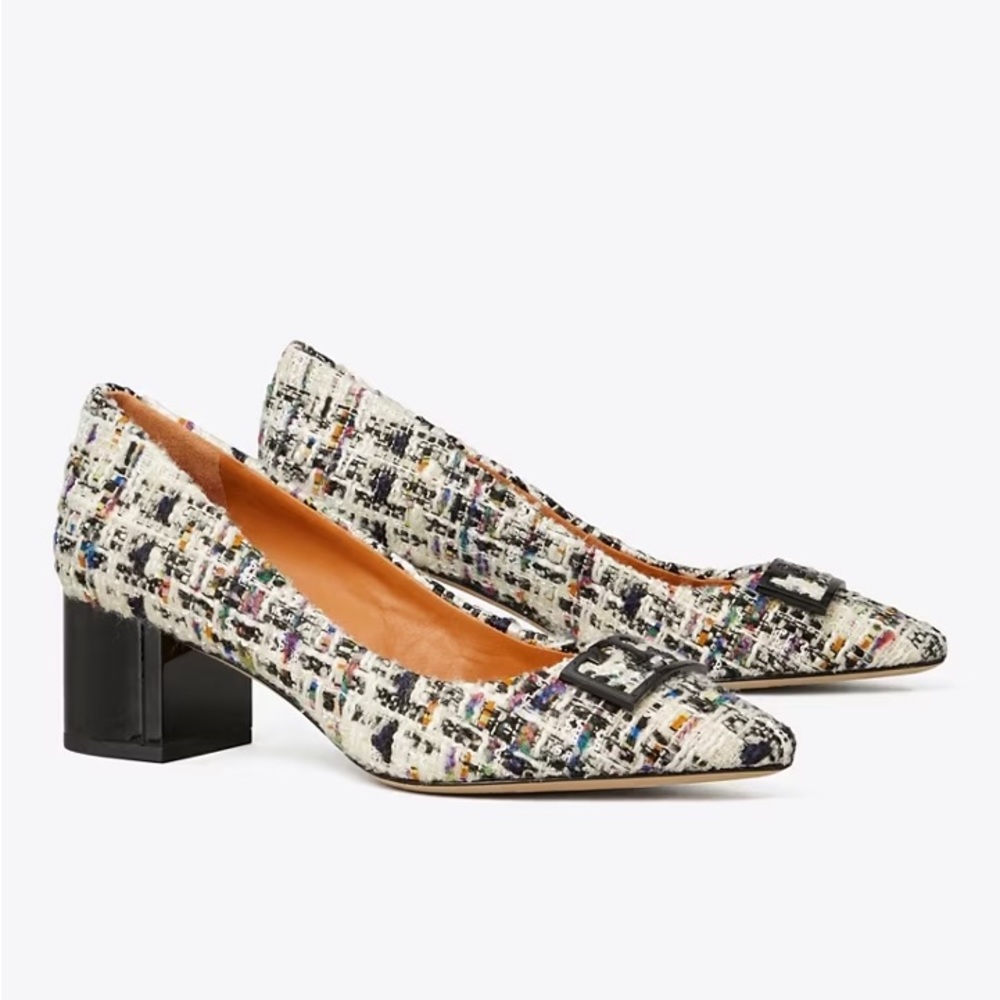 Tory burch tweed Gigi 55mm pumps